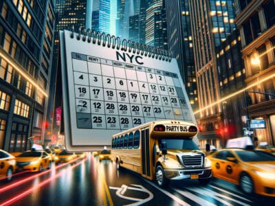 when is the best time to rent a party bus in nyc?