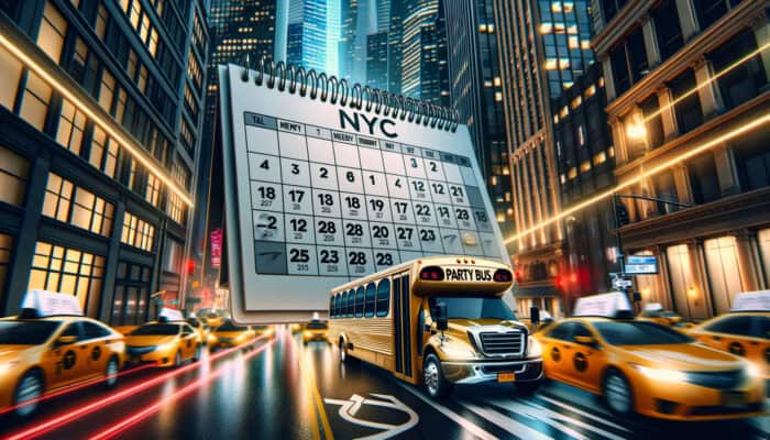 when is the best time to rent a party bus in nyc?