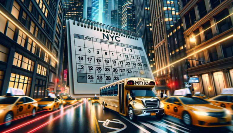 when is the best time to rent a party bus in nyc?