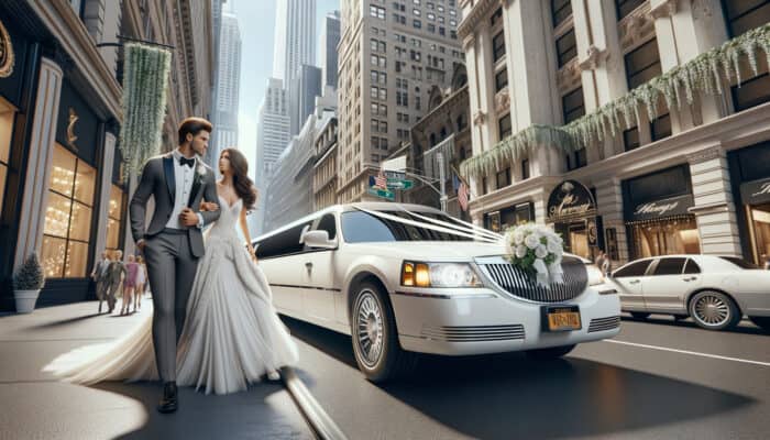 white limo service nyc wedding special events bubz