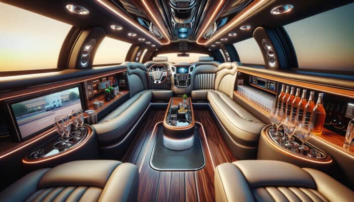 what amenities are available in a bubz limo