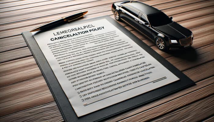 what is the bubz limos cancellation policy