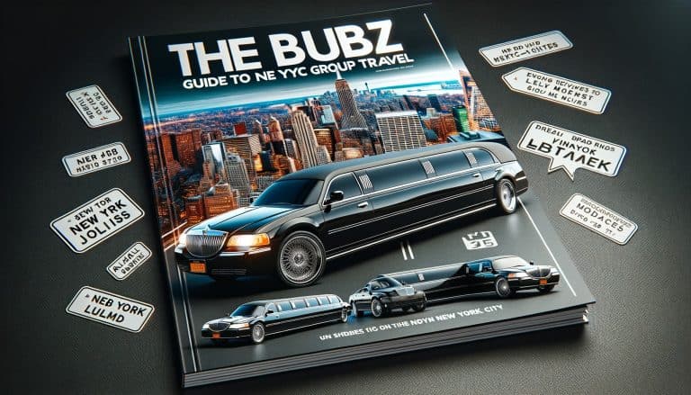 NYC group travel guide featuring black stretch limousine