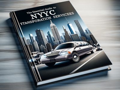 Book cover featuring NYC limousine and skyline