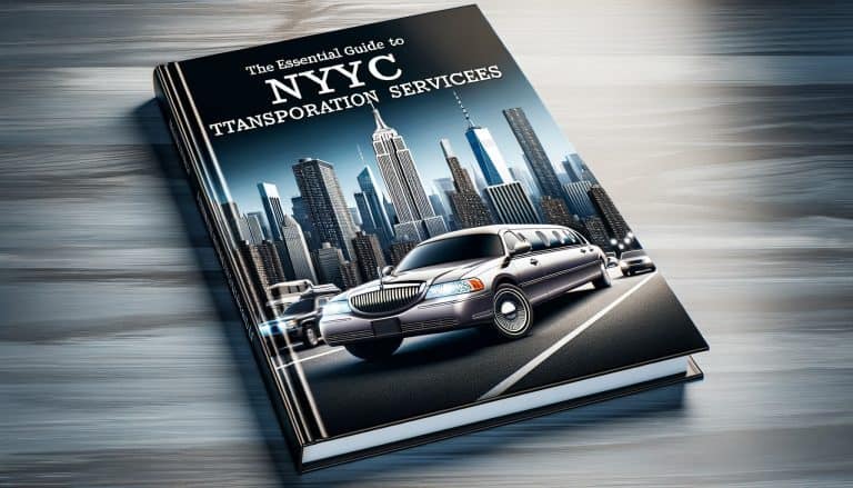 Book cover featuring NYC limousine and skyline