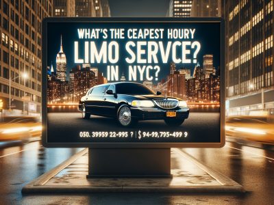 NYC billboard advertising cheapest hourly limo service