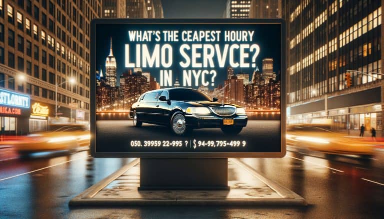 NYC billboard advertising cheapest hourly limo service