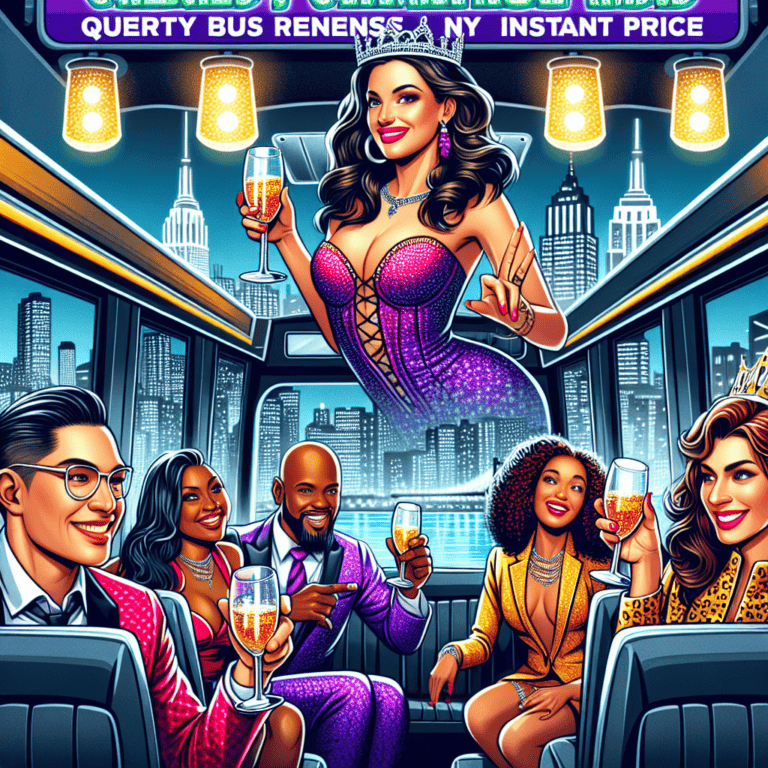 Friends celebrating with champagne on NYC party bus