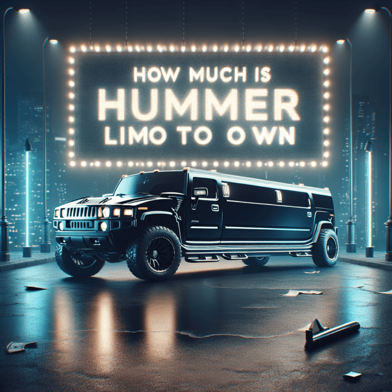 Black Hummer limousine under marquee cost sign