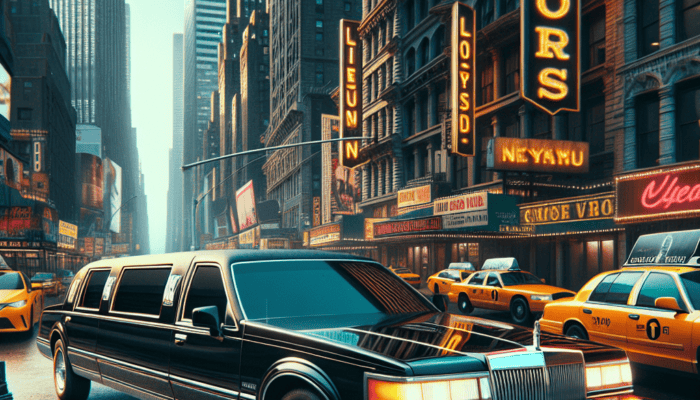 rent the iconic 1990 lincoln town car stretched limo nyc