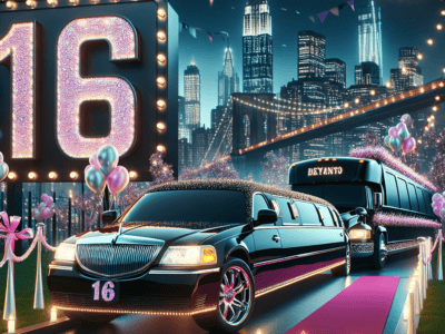Sweet 16 limo and skyline night celebration