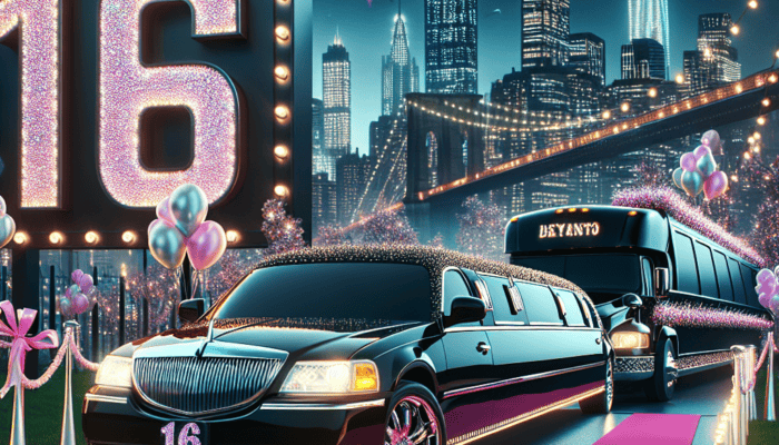 luxury sweet 16 limo rental nyc and party bus packages