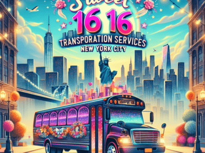 Sweet 16 party bus in New York City
