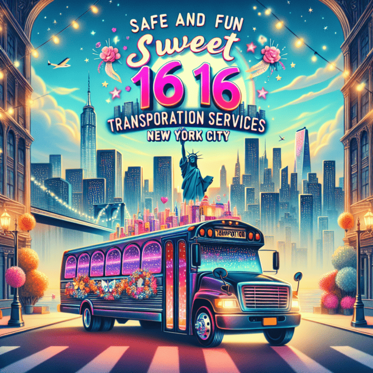 Sweet 16 party bus in New York City