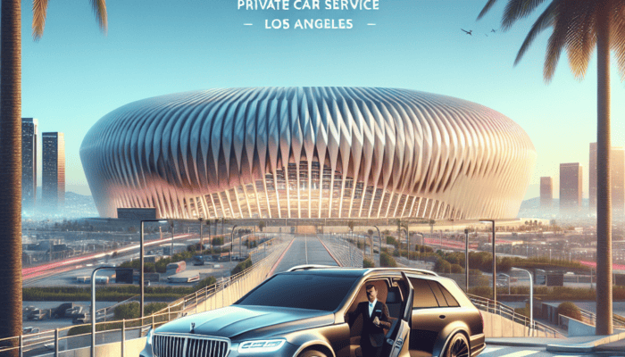 Luxury SUV chauffeur service at SoFi Stadium Los Angeles