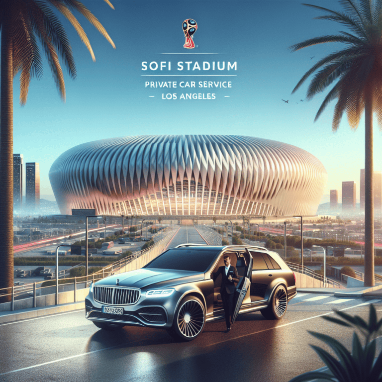 Luxury SUV chauffeur service at SoFi Stadium Los Angeles