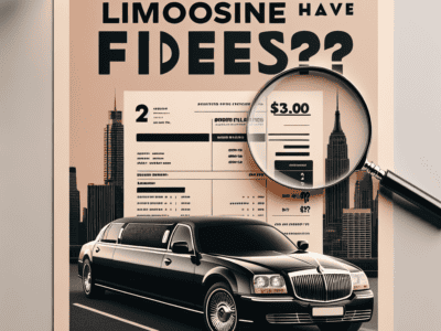 Limousine invoice with magnifying glass highlighting hidden fees