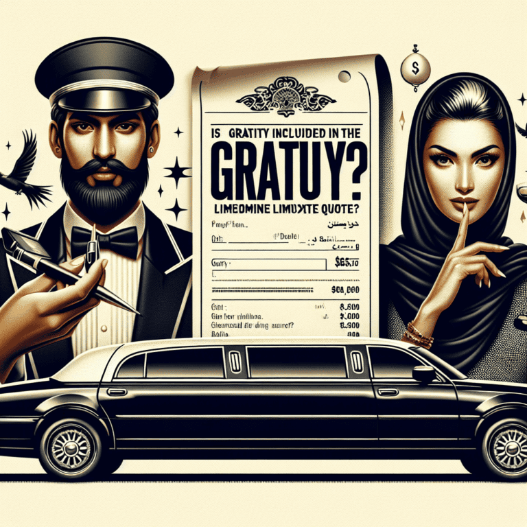 Chauffeur and woman with limousine and gratuity receipt