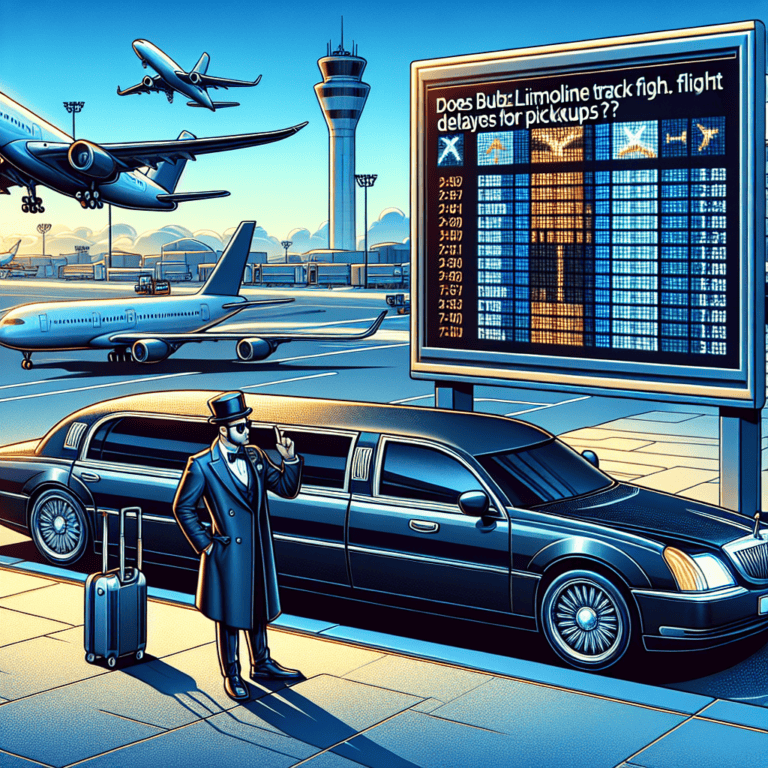 Limousine chauffeur waiting at airport with flight board.