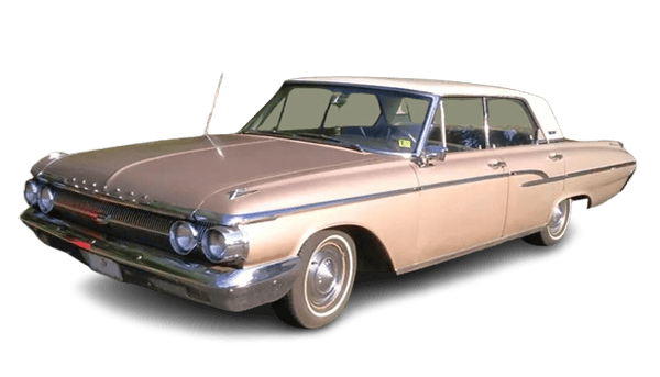 Vintage beige 1960s classic sedan car
