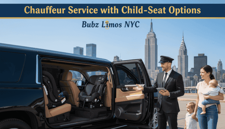 NYC chauffeur limo with child car seats available