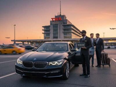 luxury airport transfers with the bubz limos bmw 740i