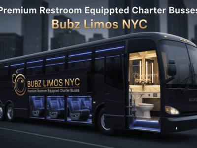 Premium Restroom Equipped Charter Buses Bubz Limos NYC