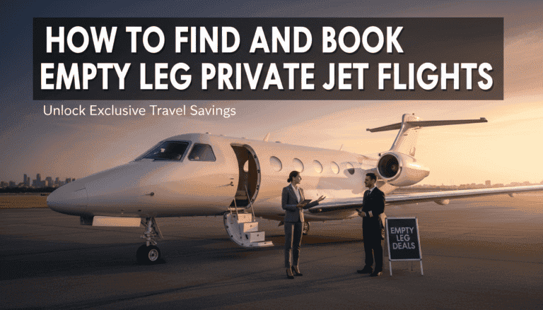 Private jet with businesspeople discussing empty leg deals