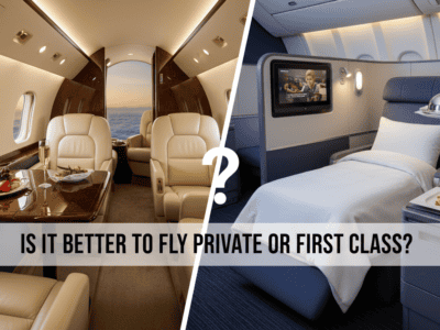 Is It Better To Fly Private Or First Class?