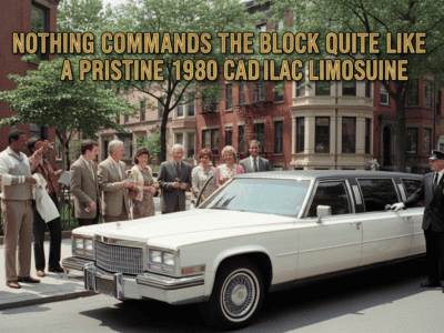 Nothing commands the block quite like a pristine 1980 Cadillac Limousine