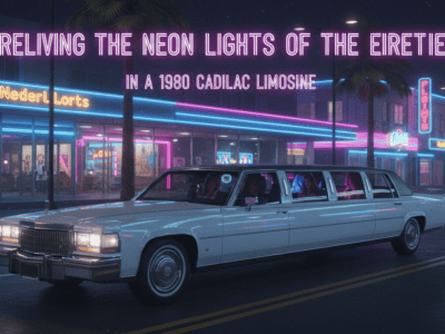 Reliving the neon lights of the eighties in a 1980 Cadillac Limousine