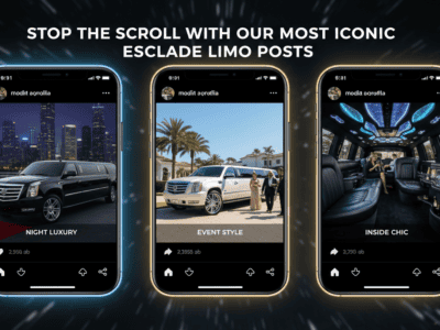Stop the scroll with our most iconic Escalade limo posts