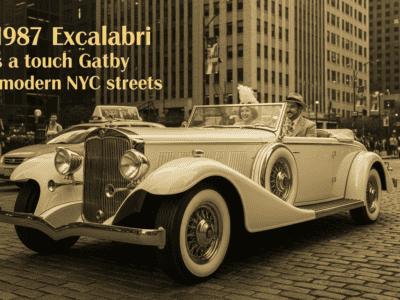 The 1987 Excalibur brings a touch of Gatsby to the modern NYC streets