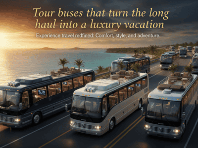 Tour buses that turn the long haul into a luxury vacation