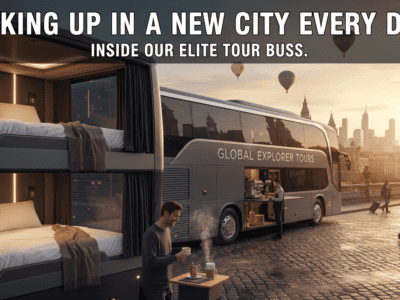 Waking up in a new city every day inside our elite Tour buses