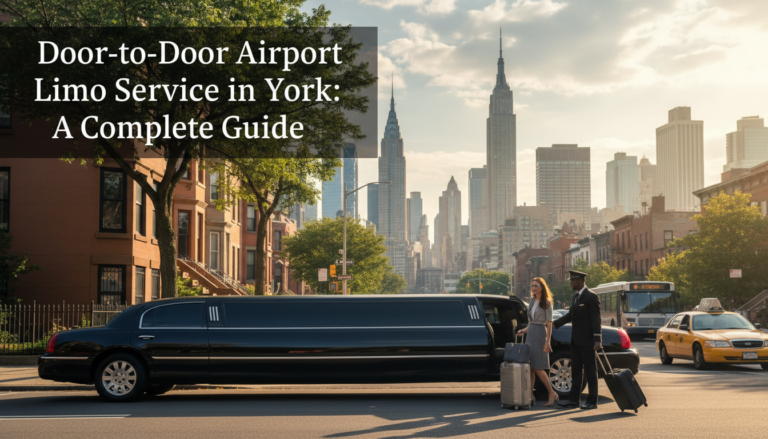 Door-to-door airport limo service with chauffeur in New York.