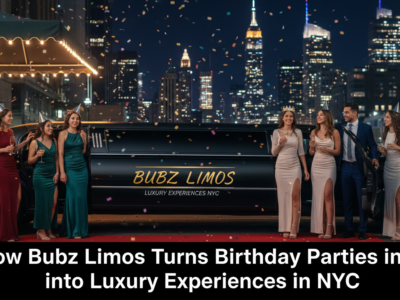 Bubz Limos luxury birthday party with friends in NYC.