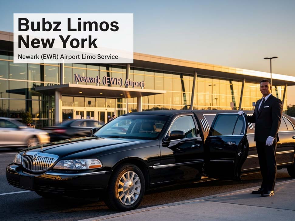 Bubz Limos airport limousine service at Newark EWR Airport.