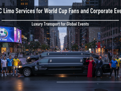 Luxury limousines in New York City for World Cup 2026.