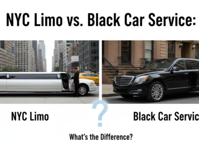 NYC Limo vs. Black Car Service comparison with chauffeurs.