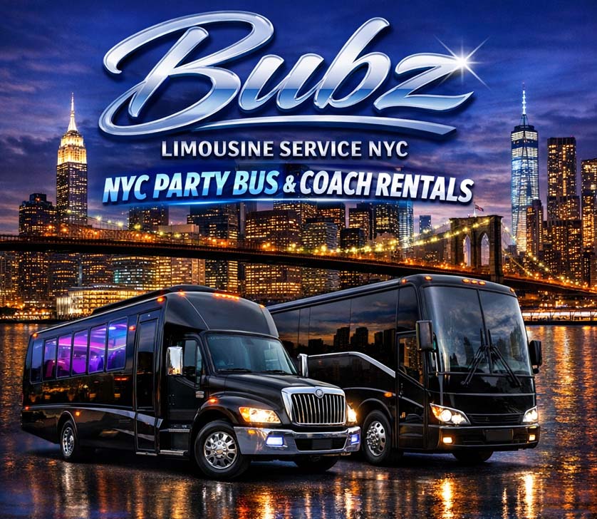 Bubz Limousine Service NYC party bus and coach rentals