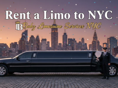 Rent a Limo to NYC with chauffeur and skyline.