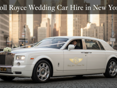 White Rolls Royce wedding car hire with chauffeur in New York.