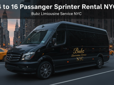 Bubz Limousine Service NYC black Mercedes Sprinter van rental