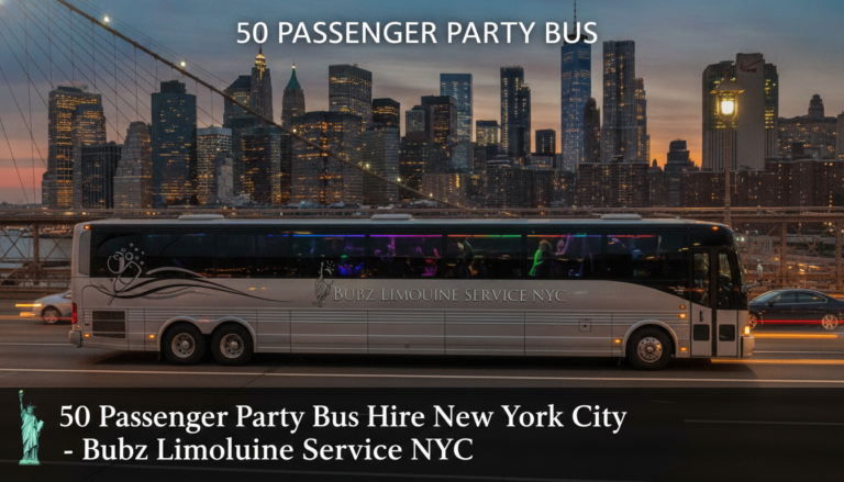 50 Passenger Party Bus Hire New York City Bubz Limousine