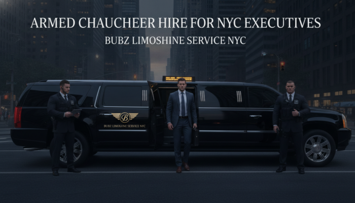 Armed chauffeur hire NYC executive limo service with security