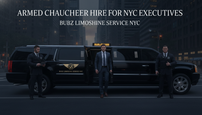 Armed chauffeur hire NYC executive limo service with security