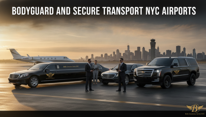 Bodyguard and secure luxury transport service at NYC airports