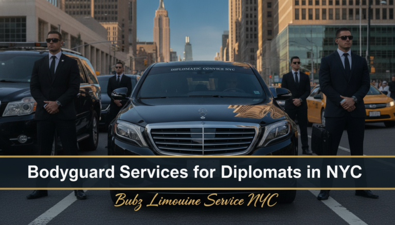 Bodyguard services for diplomats with luxury Mercedes in NYC