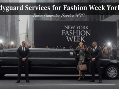 Bodyguard services and limo at New York Fashion Week